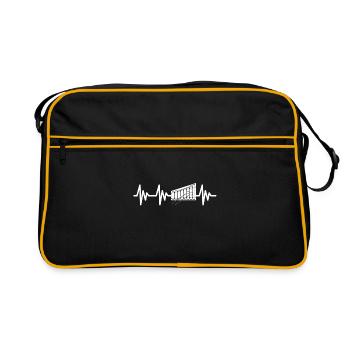Xylophone heartbeat - Retro Bag - black/gold - Front