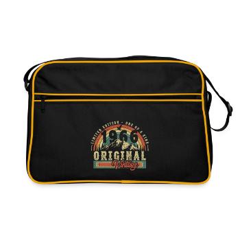 Made 1966, Born 1966 Birthday - Retro Bag - black/gold - Front
