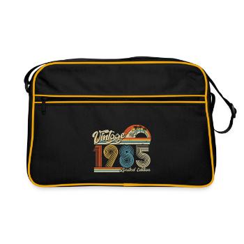 1985 Anniversaire né en 1985 Retro Vintage - Sac Retro - noir/or - Devant