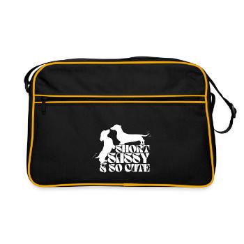 Dachshund Dog Dachshund Dog Breed Dachshund - Retro Bag - black/gold - Front