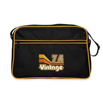 1974 Birthday born in 1974 Retro Vintage - Retro Bag - black/gold - Front