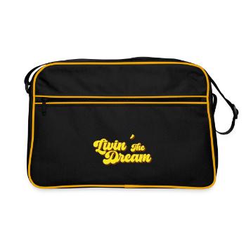 Vivre le rêve - Sac Retro - noir/or - Devant