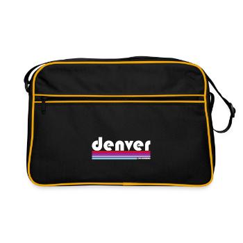 Denver Colorado City State USA Hiking Retro - Retro Bag - black/gold - Front