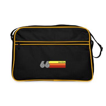 Made 1966, Born 1966 Birthday - Retro Bag - black/gold - Front