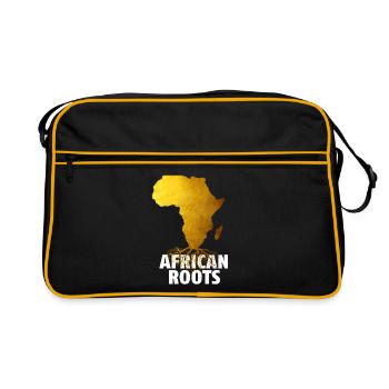 African Roots - Retro Bag - black/gold - Front