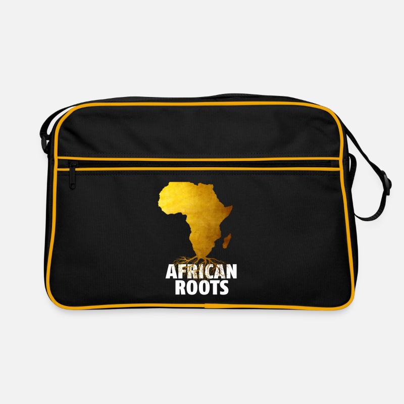 African Roots - Retro Bag - black/gold