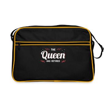 La reine a pris sa retraite - Sac Retro - noir/or - Devant