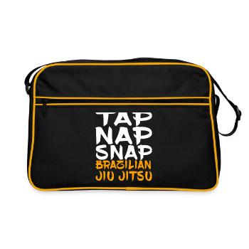 Appuyez sur Nap Snap Jiu Jitsu brésilien - Sac Retro - noir/or - Devant