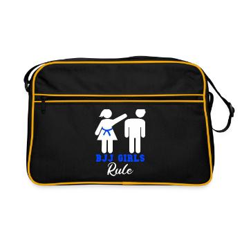 Règle des filles BJJ - Sac Retro - noir/or - Devant