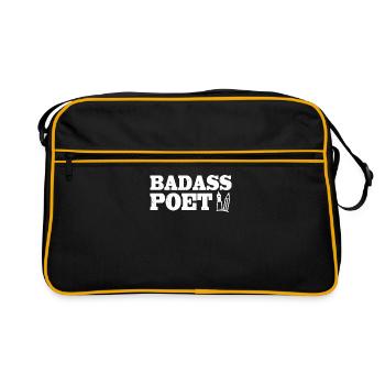 Poète Badass - Sac Retro - noir/or - Devant