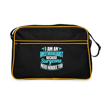 I'm An Anesthesiologist - Retro Bag - black/gold - Front