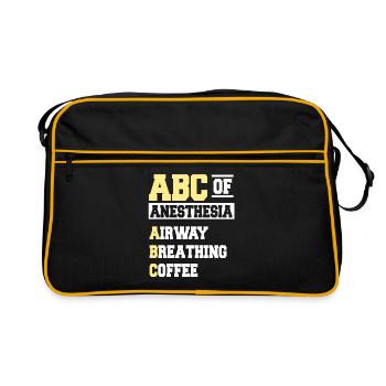 ABC Of Anesthesia - Retro Bag - black/gold - Front