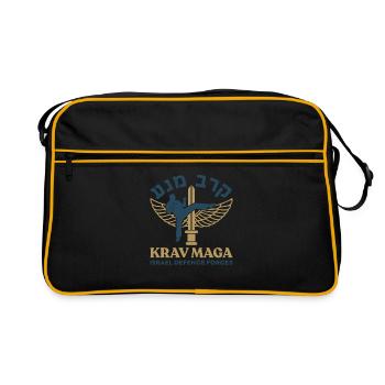Krav Maga cadeau sort Jewish Hanukkah - Sac Retro - noir/or - Devant