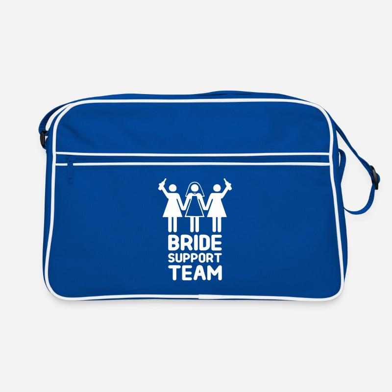 Bride support team Geschenk Hochzeit Retro Tasche
