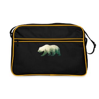 Grizzly - Retro Bag - black/gold - Front