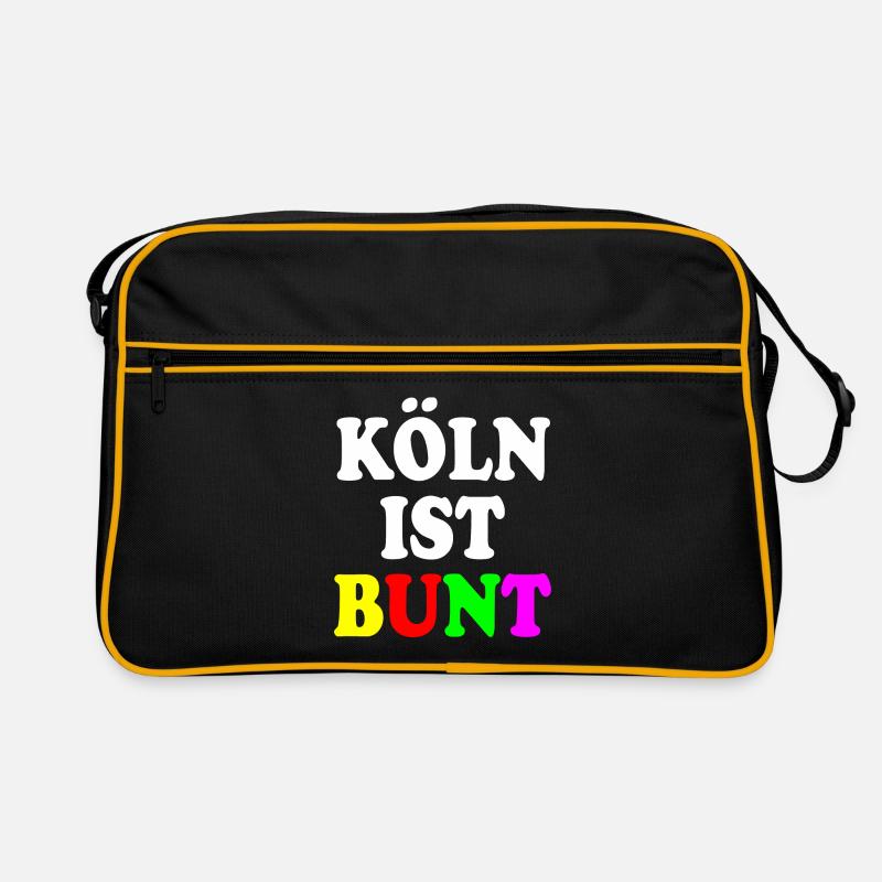 Köln ist bunt Retro Tasche