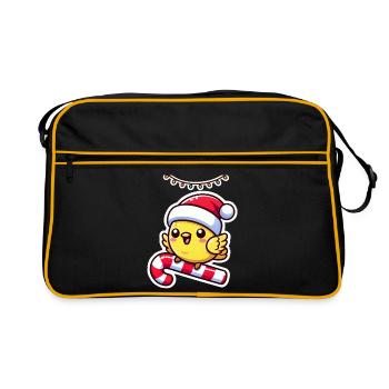 Canaries de Noël - Sac Retro - noir/or - Devant