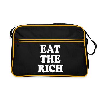 Eat the rich - Retro Bag - black/gold - Front