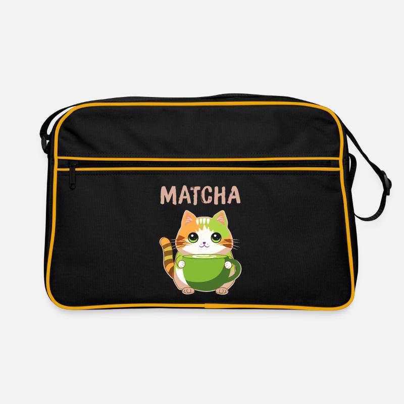 Matcha Katze Retro Tasche