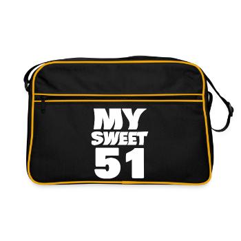 Sweet 51 - Retro Bag - black/gold - Front