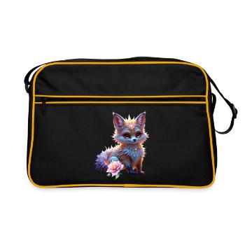 Fantasme du Renard Saphir - Sac Retro - noir/or - Devant