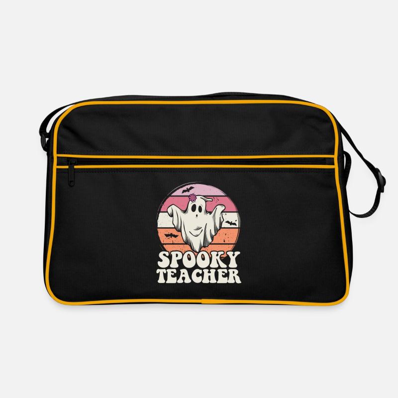 Teacher Halloween Ghost Spooky Teacher Retro Bag