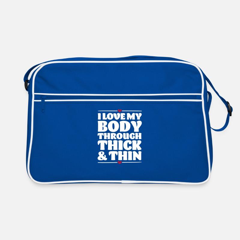 Liebe deinen Körper Retro Tasche