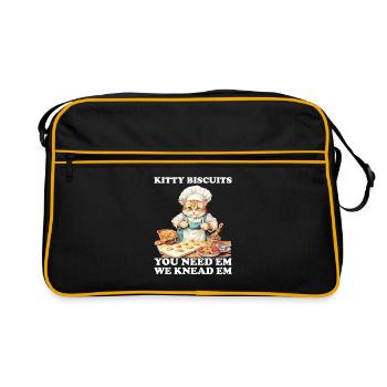Kitty Biscuits Cat Cat Biscuits Baker Baker - Sac Retro - noir/or - Devant