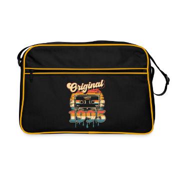 30e anniversaire 30 ans Né 1995 Homme Femme - Sac Retro - noir/or - Devant