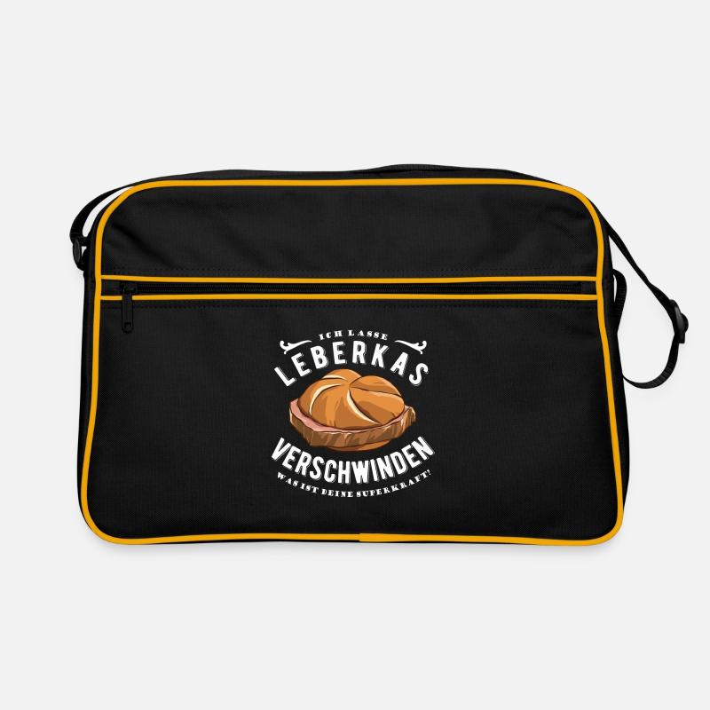 Ich lasse Leberkas verschwinden - Essen - Spruch Retro Tasche