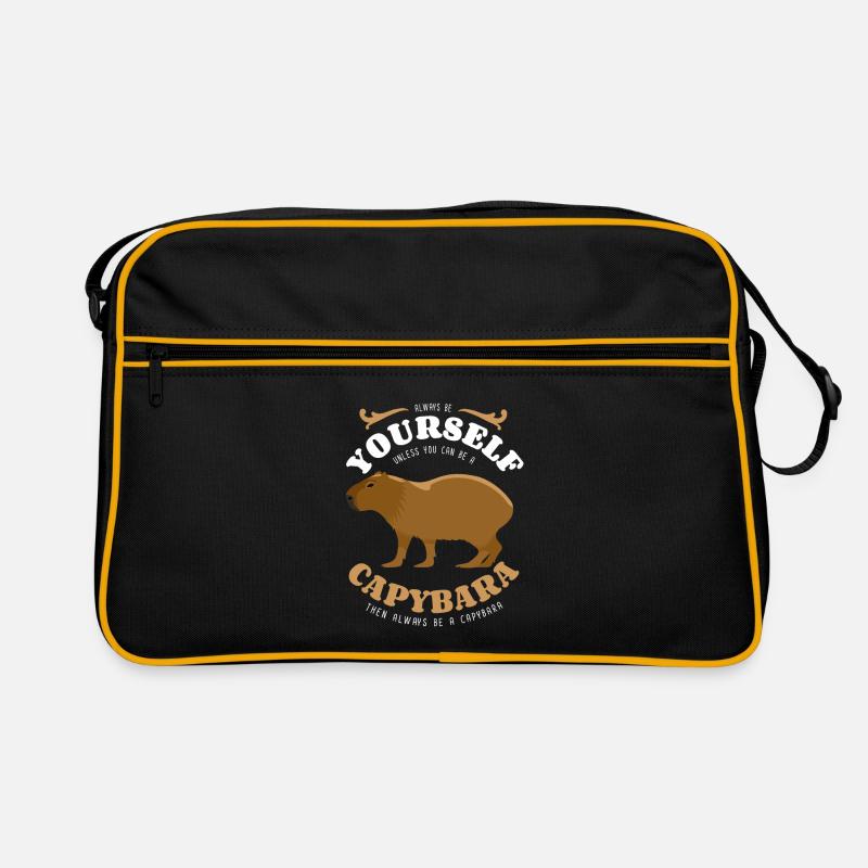 Always be yourself - Capybara - saying Retro Bag