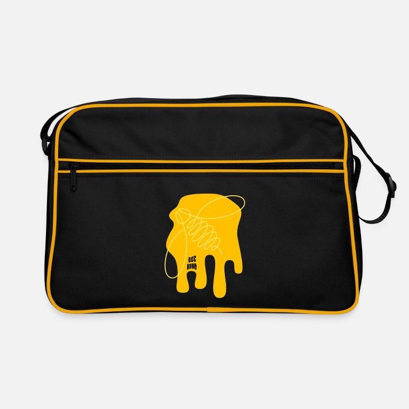 Be nice - Bee - abstrait - Art graphique Sac Retro