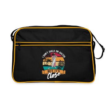 Je ne marche pas sur l’eau mais c’est proche - Jésus - SUP - Sac Retro - noir/or - Devant