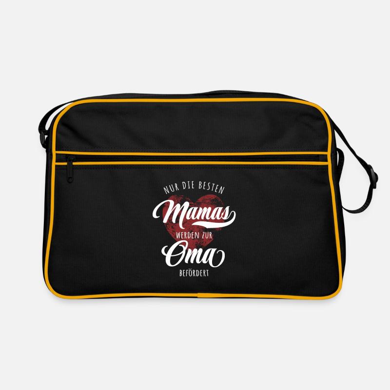 Nur die besten Mamas werden zur Oma befördert Retro Tasche