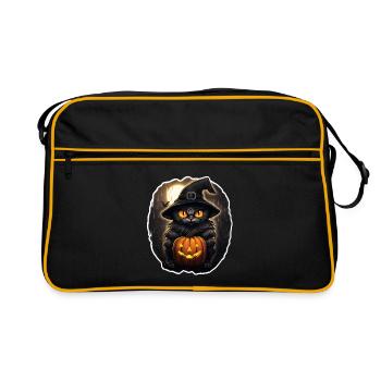 Black Cat - Retro Bag - black/gold - Front