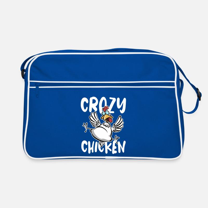 Crazy Chicken, Dessin animé de poulet drôle Sac Retro