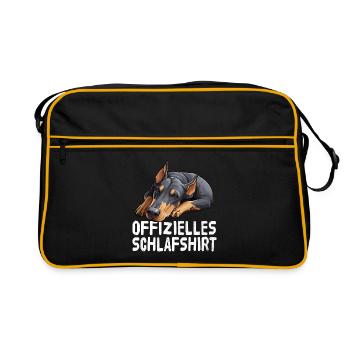 Chemise de nuit officielle Doberman - Sac Retro - noir/or - Devant