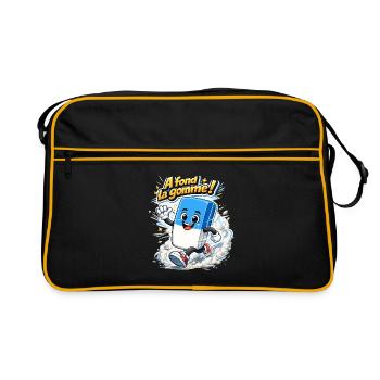 A fond la gomme ! - Sac Retro - noir/or - Devant