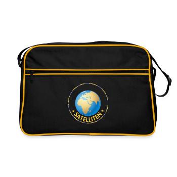 Satellite, terre - Sac Retro - noir/or - Devant