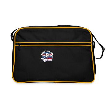 Occupez-vous de votre propre utérus - Sac Retro - noir/or - Devant