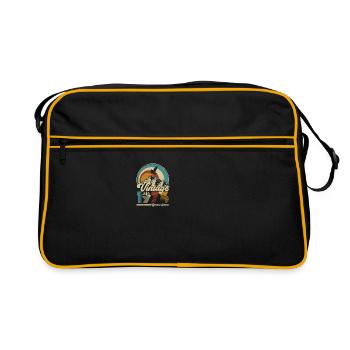 Vintage 1973 vintage rétro adler grunge - Sac Retro - noir/or - Devant
