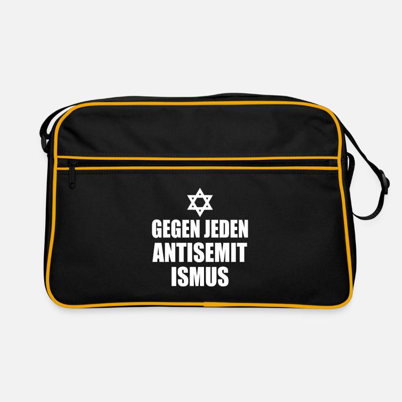 Gegen jeden antisemitismus Retro Tasche