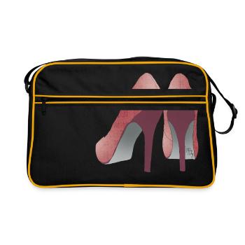 Miss Ady_escarpins motifs - Sac Retro - noir/or - Devant