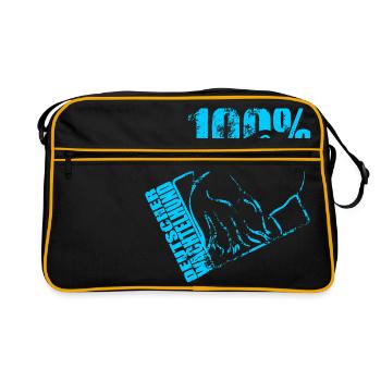 Cavalier King Charles Spaniel 100 - Sac Retro - noir/or - Devant