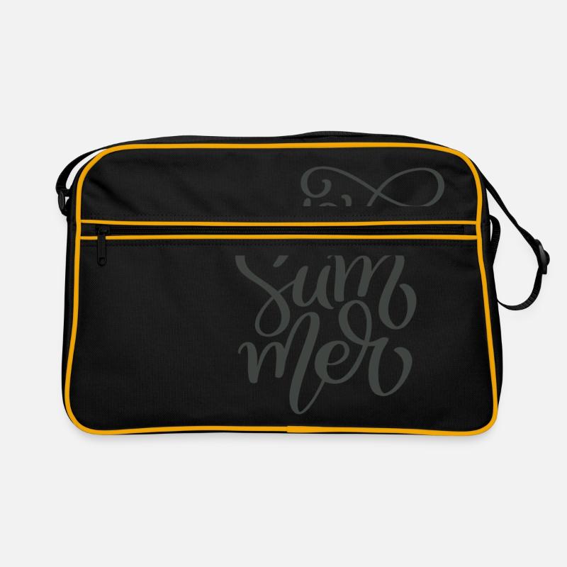 Love Summer - Retro Tasche - Schwarz/Gold