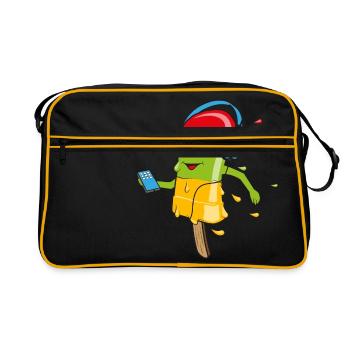 Melting Ice - Retro Bag - black/gold - Front