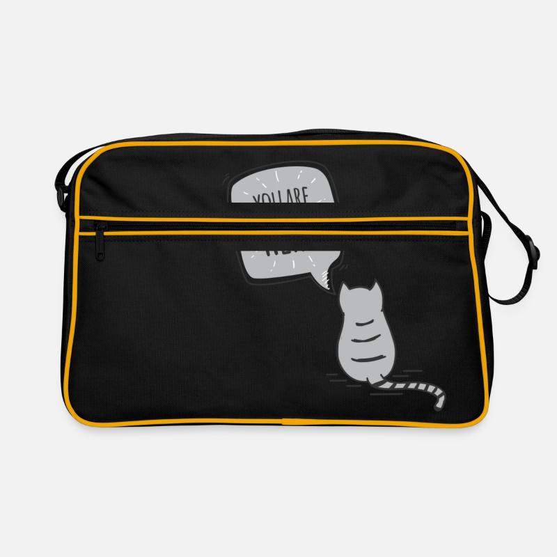 Katze Retro Tasche