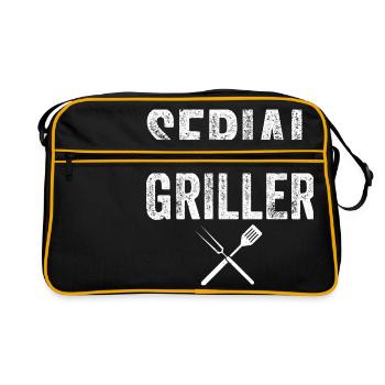 SERIAL GRILLER - BBQ / BBQ Gift - Retro Bag - black/gold - Front