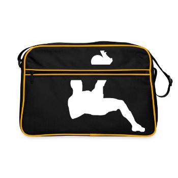 Joueur de football Joueur de soccer Soccer Joueur de football - Sac Retro - noir/or - Devant