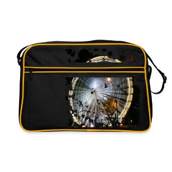 At the fair the Ferris wheel is a highlight - Retro Bag - black/gold - Front